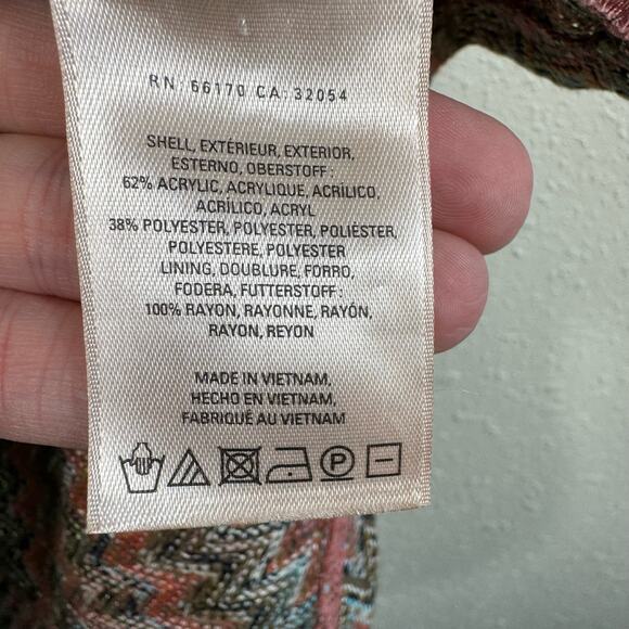 Maeve Multicolor Westwater Loose Knit Sleeveless V-Neck Stretchy Short Dress XS - Picture 6 of 7